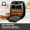 Picture of Tower T17038 Vortx 2000W 11L 5-in-1 Manual Air Fryer Oven with Rotisserie in Black