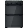 Picture of Hotpoint HDM67G0CCB Double Oven Gas Cooker with Catalytic Main Oven in Black