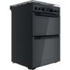 Picture of Hotpoint HDM67G0CCB Double Oven Gas Cooker with Catalytic Main Oven in Black