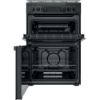 Picture of Hotpoint HDM67G0CCB Double Oven Gas Cooker with Catalytic Main Oven in Black