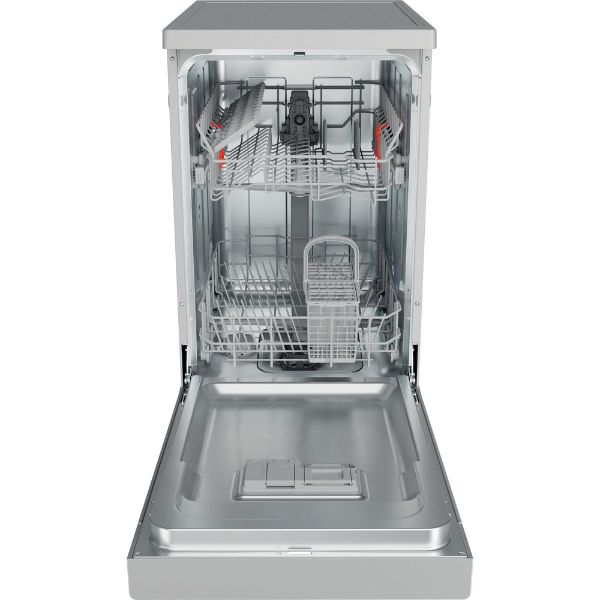 Picture of Hotpoint HSFE1B19SUKN 45cm Slimline Dishwasher in Silver