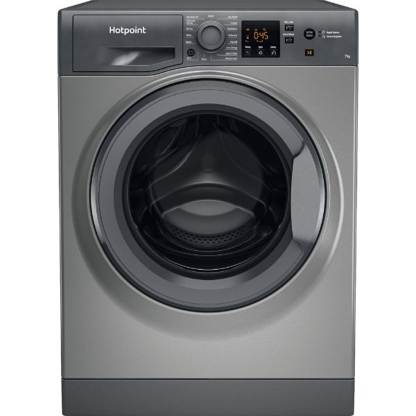 Picture of Hotpoint NSWF743UGGUKN 7kg 1400 Spin Washing Machine in Graphite