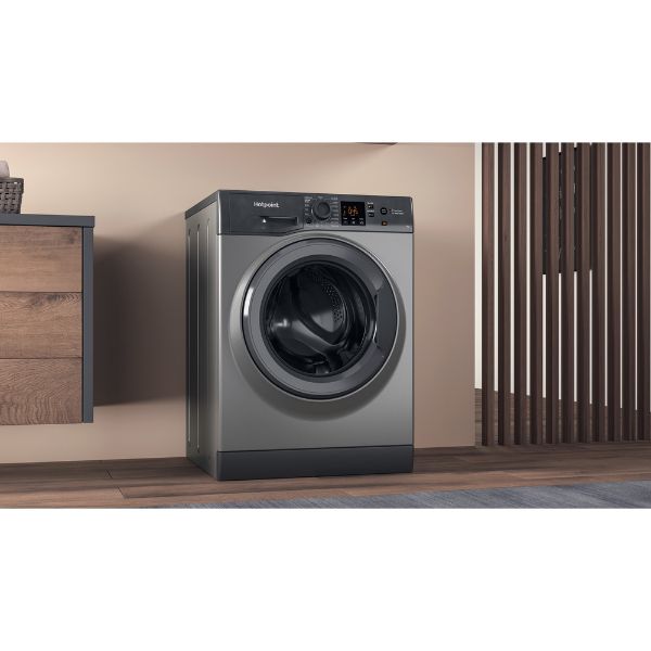 Picture of Hotpoint NSWF743UGGUKN 7kg 1400 Spin Washing Machine in Graphite