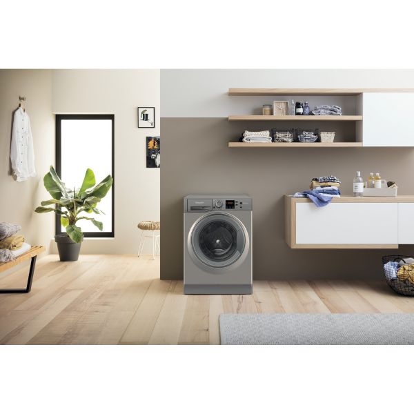 Picture of Hotpoint NSWF743UGGUKN 7kg 1400 Spin Washing Machine in Graphite