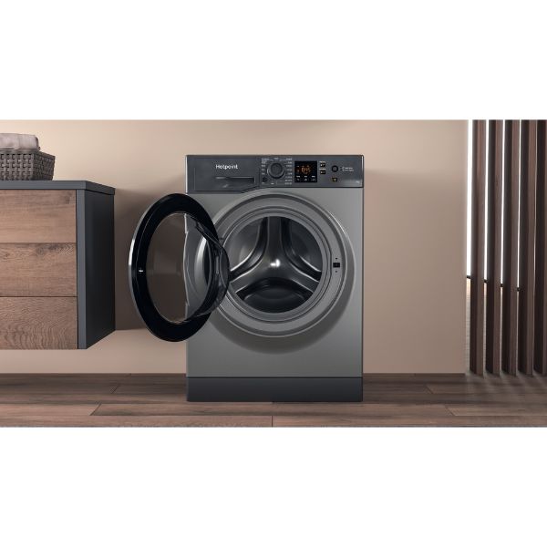 Picture of Hotpoint NSWF743UGGUKN 7kg 1400 Spin Washing Machine in Graphite