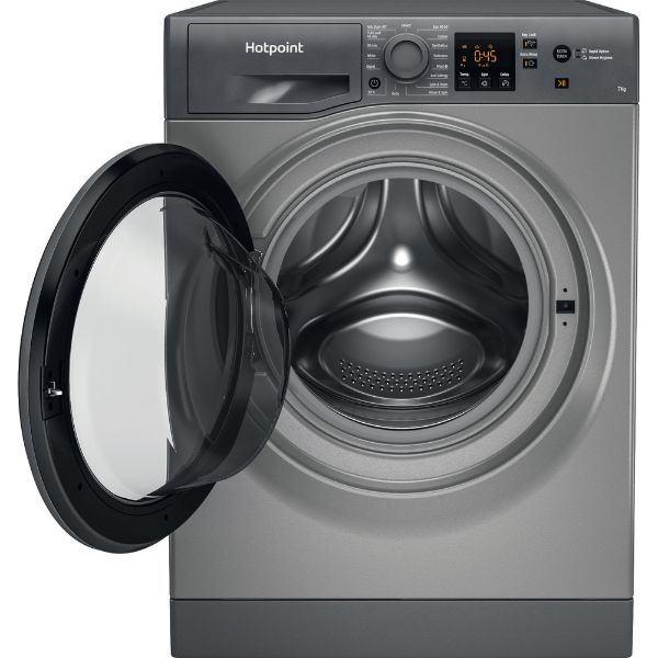 Picture of Hotpoint NSWF743UGGUKN 7kg 1400 Spin Washing Machine in Graphite