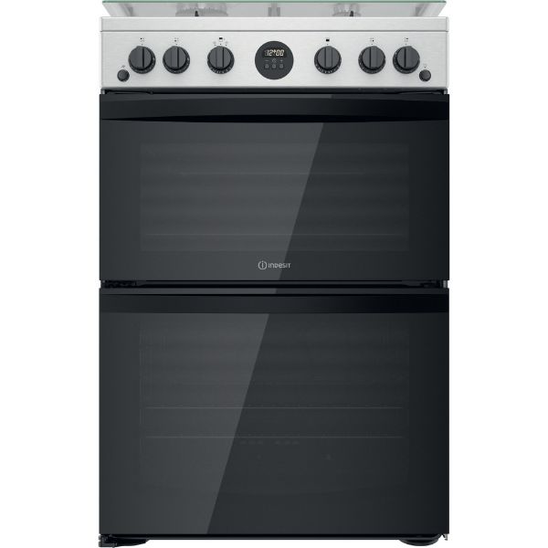 Picture of Indesit ID67G0MCXUK Freestanding Double Oven Gas Cooker