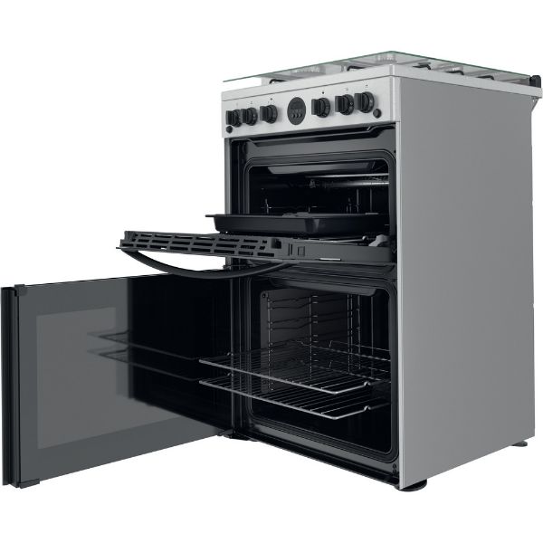 Picture of Indesit ID67G0MCXUK Freestanding Double Oven Gas Cooker