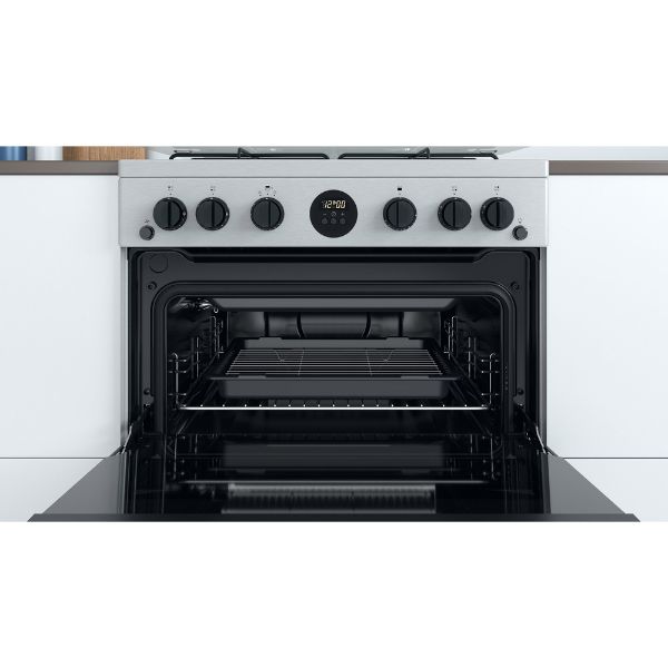 Picture of Indesit ID67G0MCXUK Freestanding Double Oven Gas Cooker