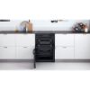 Picture of Indesit ID67V9KMBUK Freestanding Double Oven Electric Cooker in Black with Steam&Clean - Discontinued