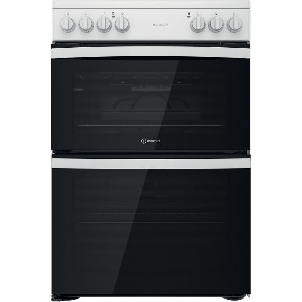 Picture of Indesit ID67V9KMWUK Double Cooker with Steam+Clean in White