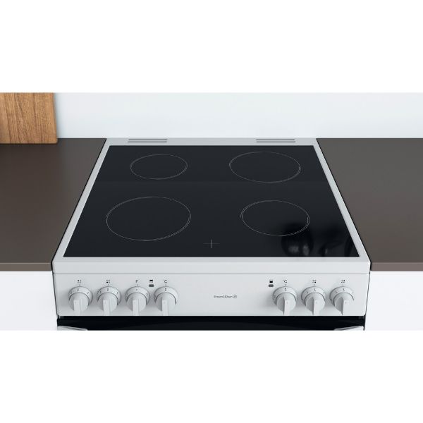 Picture of Indesit ID67V9KMWUK Double Cooker with Steam+Clean in White - Discontinued