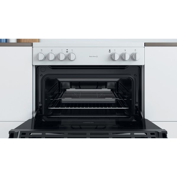 Picture of Indesit ID67V9KMWUK Double Cooker with Steam+Clean in White - Discontinued