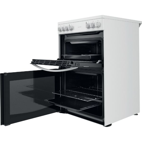 Picture of Indesit ID67V9KMWUK Double Cooker with Steam+Clean in White - Discontinued