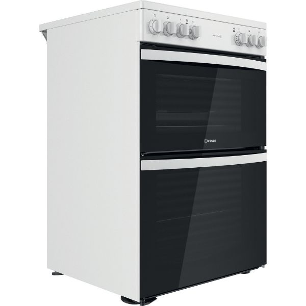 Picture of Indesit ID67V9KMWUK Double Cooker with Steam+Clean in White - Discontinued