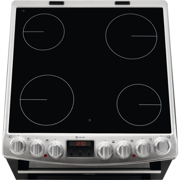 Picture of Zanussi ZCV69360XA 60cm Double Oven Electric Cooker with Ceramic Hob