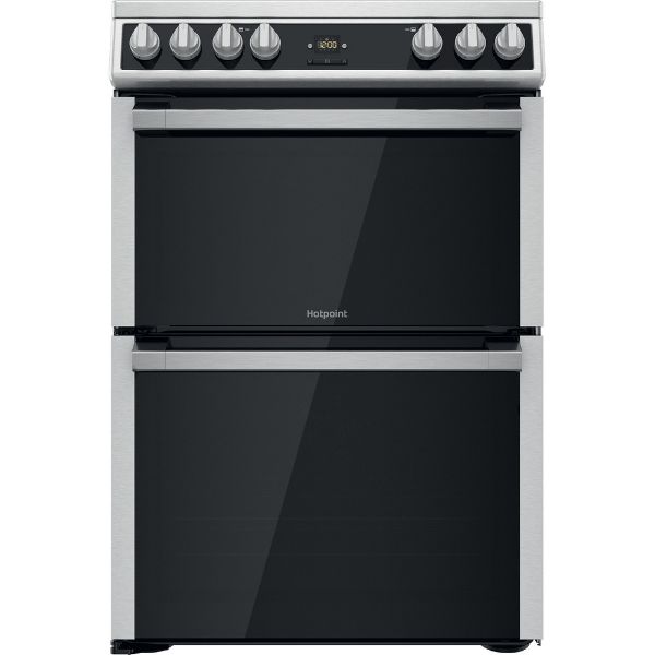 Picture of Hotpoint HDT67V9H2CX 60cm Freestanding Double Oven Electric Cooker with XL Cavity-Discontinued