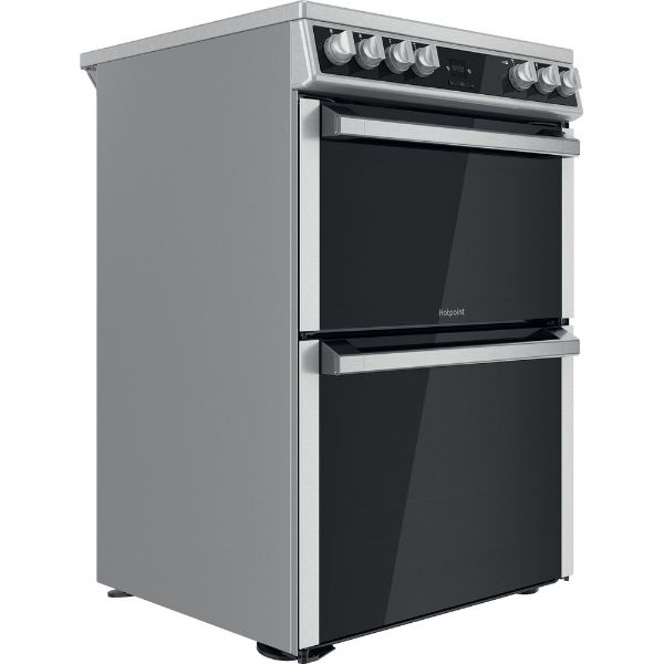 Picture of Hotpoint HDT67V9H2CX 60cm Freestanding Double Oven Electric Cooker with XL Cavity-Discontinued