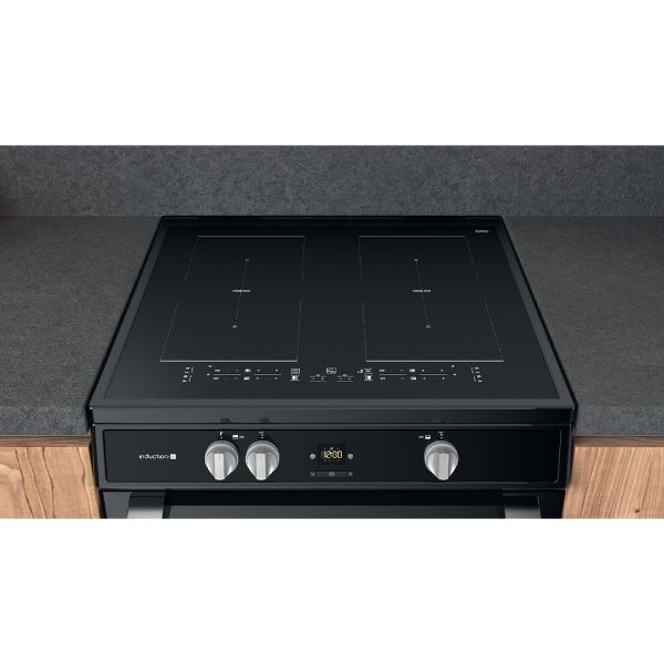 Picture of Hotpoint HDT67I9HM2C 60cm Electric Double Oven Cooker with Induction Hob