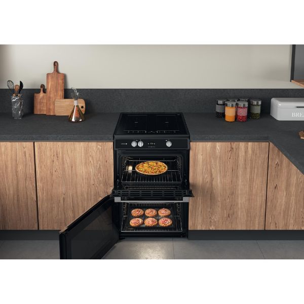 Picture of Hotpoint HDT67I9HM2C 60cm Electric Double Oven Cooker with Induction Hob