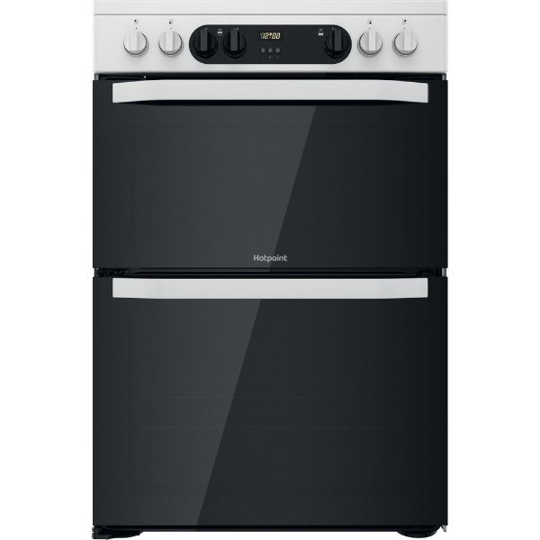 Picture of Hotpoint HDM67V9CMW 60cm Double Oven Electric Cooker with XL Cavity and Ceramic Hob