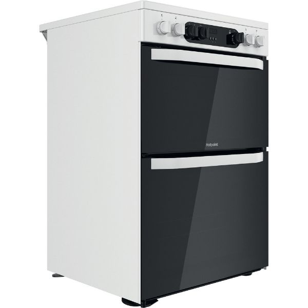 Picture of Hotpoint HDM67V9CMW 60cm Double Oven Electric Cooker with XL Cavity and Ceramic Hob