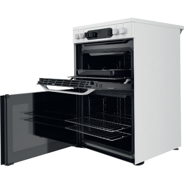 Picture of Hotpoint HDM67V9CMW 60cm Double Oven Electric Cooker with XL Cavity and Ceramic Hob