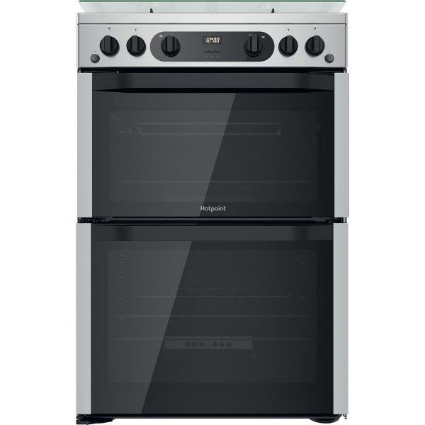 Picture of Hotpoint HDM67G0CCX Double Oven Gas Cooker in Inox