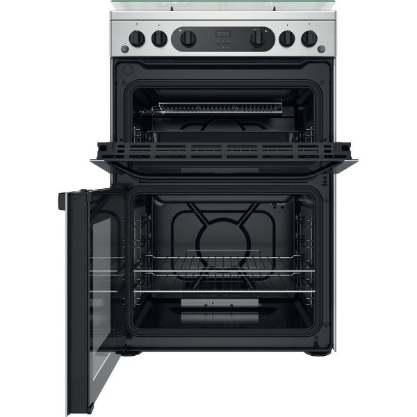 Picture of Hotpoint HDM67G0CCX Double Oven Gas Cooker in Inox
