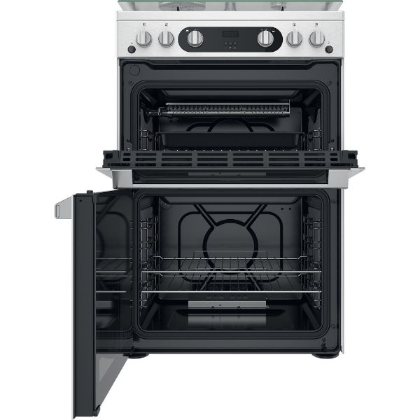 Picture of Hotpoint HDM67G0C2CX Double Cooker in Inox Silver