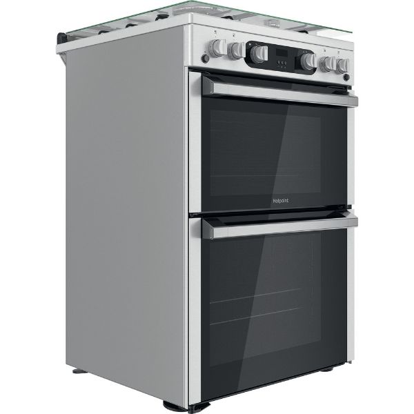 Picture of Hotpoint HDM67G0C2CX Double Cooker in Inox Silver