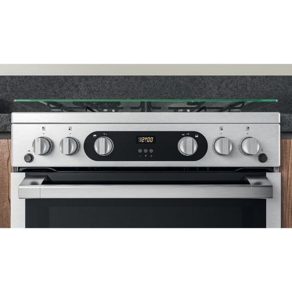 Picture of Hotpoint HDM67G0C2CX Double Cooker in Inox Silver