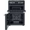 Picture of Hotpoint HDM67G0C2CB 60cm Double Oven Gas Cooker with Catalytic Cleaning and XL Cavity