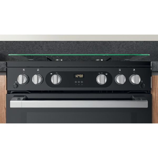 Picture of Hotpoint HDM67G0C2CB 60cm Double Oven Gas Cooker with Catalytic Cleaning and XL Cavity - Discontinued