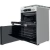 Picture of Hotpoint HDM67G8C2CX/UK Dual Fuel Double Oven Cooker in Inox