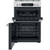 Picture of Hotpoint HDM67G8C2CX/UK Dual Fuel Double Oven Cooker in Inox