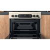 Picture of Hotpoint CD67G0C2CJ/UK 60cm Double Oven Gas Cooker in Jasmine