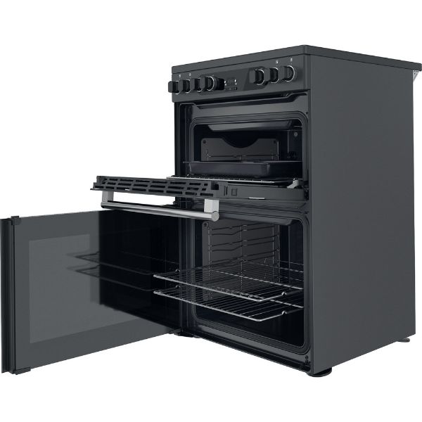 Picture of Hotpoint CD67V9H2CA/UK 60cm Freestanding Electric Double Cooker with Ceramic Hob