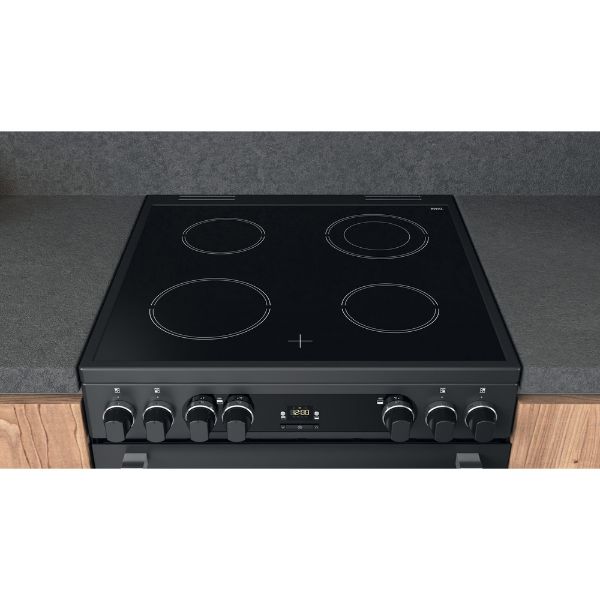 Picture of Hotpoint CD67V9H2CA/UK 60cm Freestanding Electric Double Cooker with Ceramic Hob