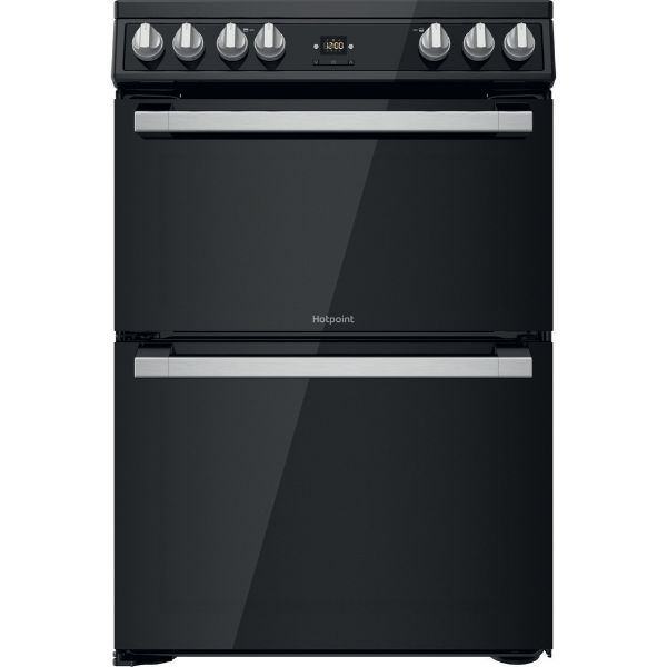 Picture of Hotpoint HDT67V9H2CB Double Oven Electric Cooker in Black