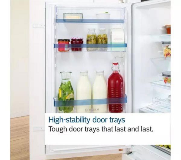 Picture of Bosch KIN86VSE0G 54.1cm 60/40 Integrated No Frost Fridge Freezer with Sliding Hinge
