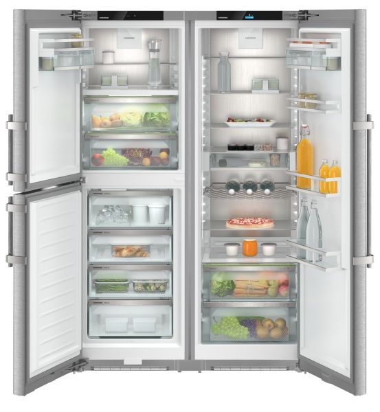 Liebherr XRCSD5255 Prime BioFresh NoFrost Side-by-Side Combination Freestanding Fridge Freezer in Stainless Steel