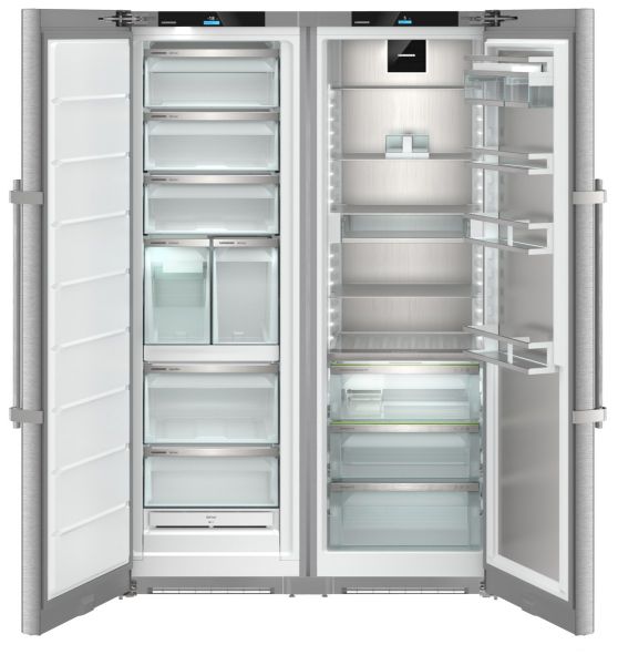 Picture of Liebherr XRFST5295 Peak BioFresh NoFrost Side-by-Side Combination Fridge Freezer in Stainless Steel