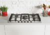 Picture of Hoover HHG75WK3X 75cm Gas Hob with 5 Burners in Stainless Steel-Discontinued