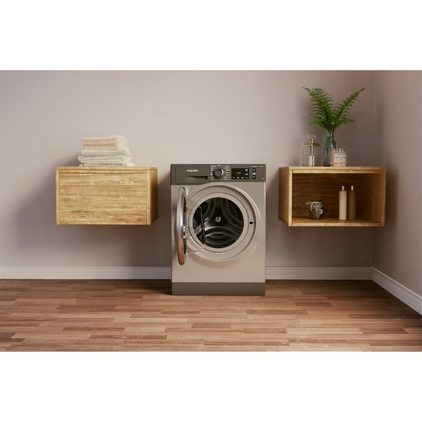 Picture of Hotpoint NM11946GCAUKN 9kg ActiveCare Washing Machine in Graphite-Discontinued