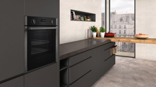 Neff B6ACH7HG0B N50 Built In Single Electric Oven with Slide&Hide main 2