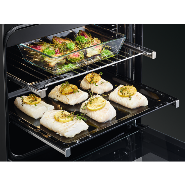 Picture of AEG CIB6732ACM Steambake Cooker with Double Oven and Induction Hob