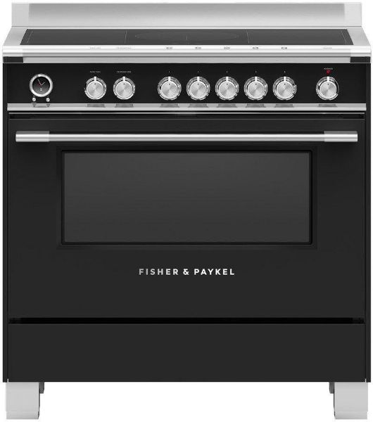 Fisher and Paykel OR90SCI6B1 90cm Induction Range Cooker with Hob SmartZones and Pyrolytic Cleaning 