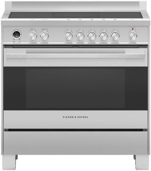 Fisher and Paykel OR90SDI6X1 90cm Induction Range Cooker with SmartZones Hob and Pyrolytic Self Cleaning 