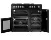 Picture of Leisure PR100F530K Cuisinemaster Pro 100cm Dual Fuel Range Cooker with Three Ovens in Black